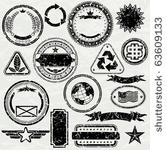 grunge stamps design elements   ...