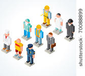 people occupations vector icons ...