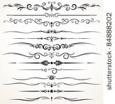 collection of ornamental rule...