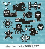 robots and monsters collection  ...