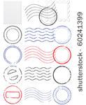 vector set of stamps and...