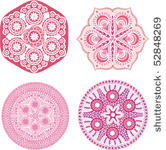 indian ornament  kaleidoscopic...