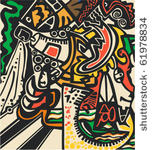 abstract design in graffiti...