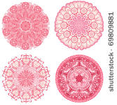 indian ornament  kaleidoscopic...