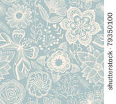 seamless texture with flowers...