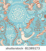 retro coffee seamless pattern ...