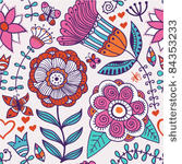 seamless texture with flowers...