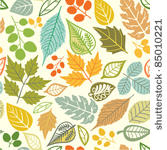 seamless pattern with leaf ...