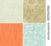 set of four seamless abstract...