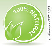 100 percent natural  vector eps ...