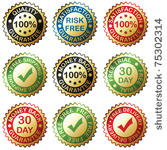 gold collection  labels  vector ...
