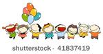 set of images of funny kids on...