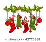 illustration of christmas socks ...
