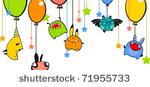 monsters and balloons