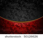 vintage ornament red and black  ...