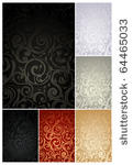 seamless wallpaper pattern  set ...