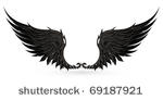 wings black  eps10