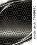wire mesh  black background...