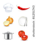 kitchen  icon set