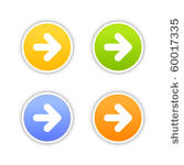 4 colored arrow sign web 2.0...