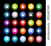 25 satined web 2.0 button with...