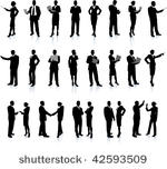business people silhouette...