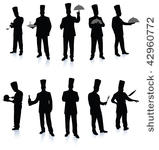 chef silhouette collection...