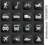 transportation icon on square...