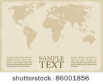 world map in antique style....