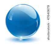3d crystal sphere  vector...