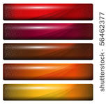 banners  headers glossy orange...