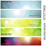 banners  headers abstract...