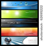 banners  headers colorful...