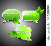 web elements  chat bubbles with ...