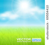 vector background  sunny spring ...