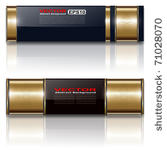 banners  luxury metallic set ...