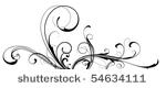 black vector ornament
