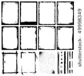 set of frames  textures  lines  ...