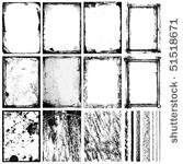 set of frames  textures  lines  ...