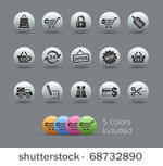 shopping icons    pearly series ...