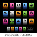 web navigation icons   color...