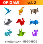 origami logo collection ...