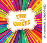 circus label on psychedelic...