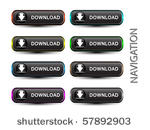 colored download buttons.vector