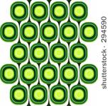 green retro pattern
