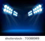 blue spotlights. vector...