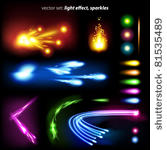vector set  light effect ...