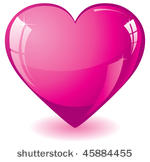 glitter pink heart  vector...