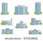 building icons set....