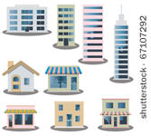 building icons set....